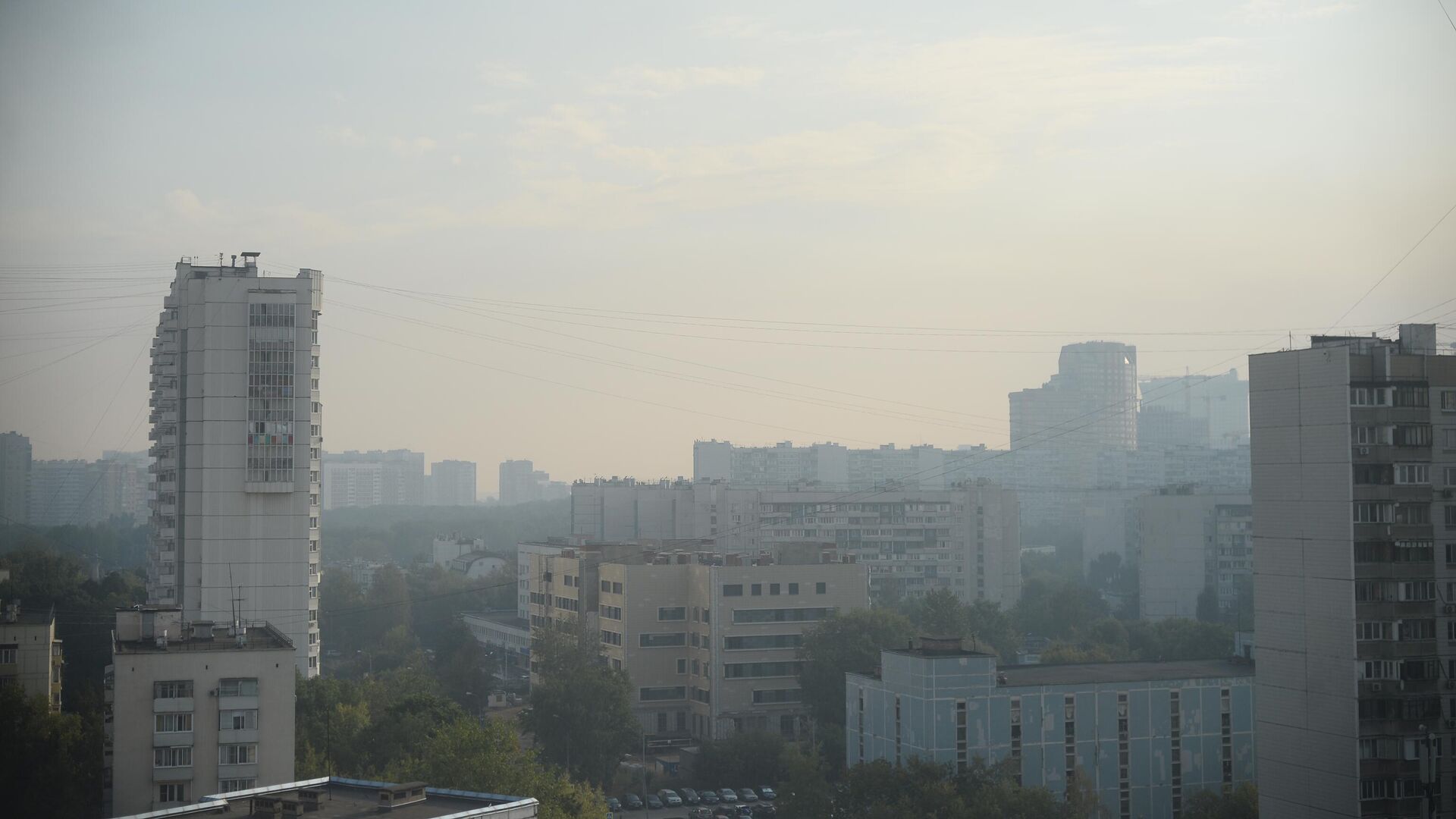 Смог в Москве из-за пожаров в Рязанской области - РИА Новости, 1920, 21.08.2022