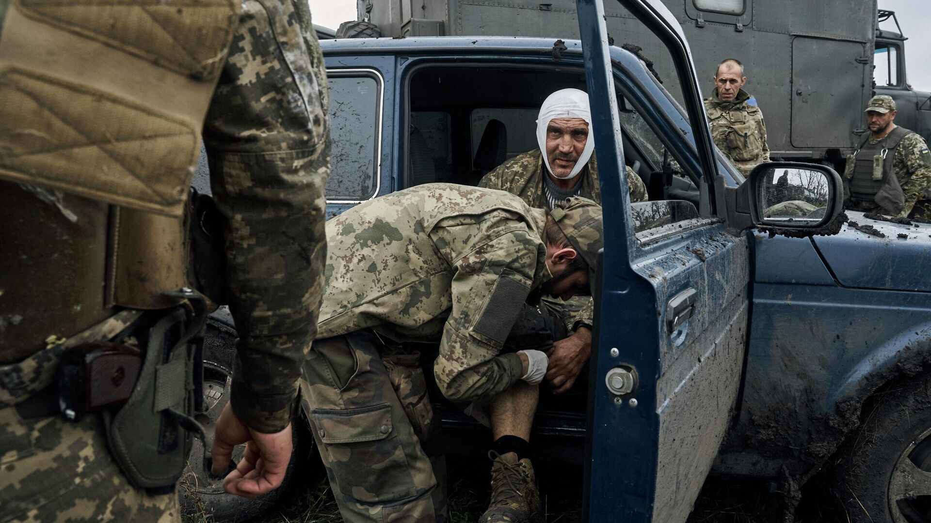 Раненые украинские военнослужащие. Архивное фото - РИА Новости, 1920, 20.03.2024