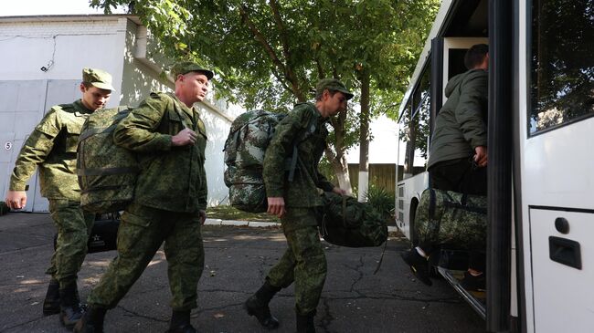 Мужчины, призванные на воинскую службу в ходе частичной мобилизации