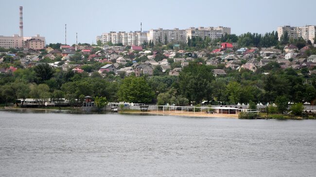 Вид на реку Днепр и Херсон