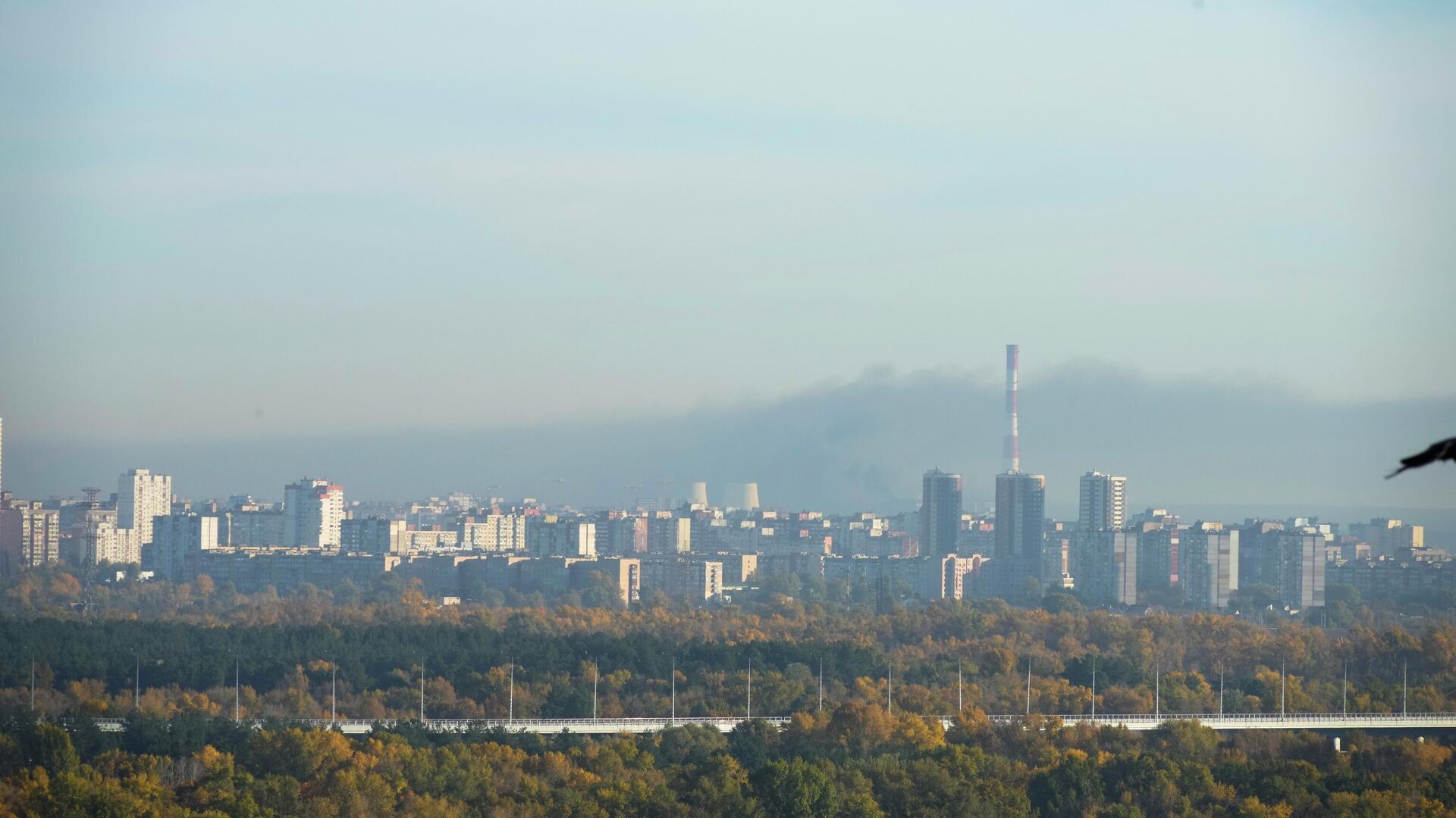 Дым в Киеве. 18 октября 2022 - РИА Новости, 1920, 31.10.2022