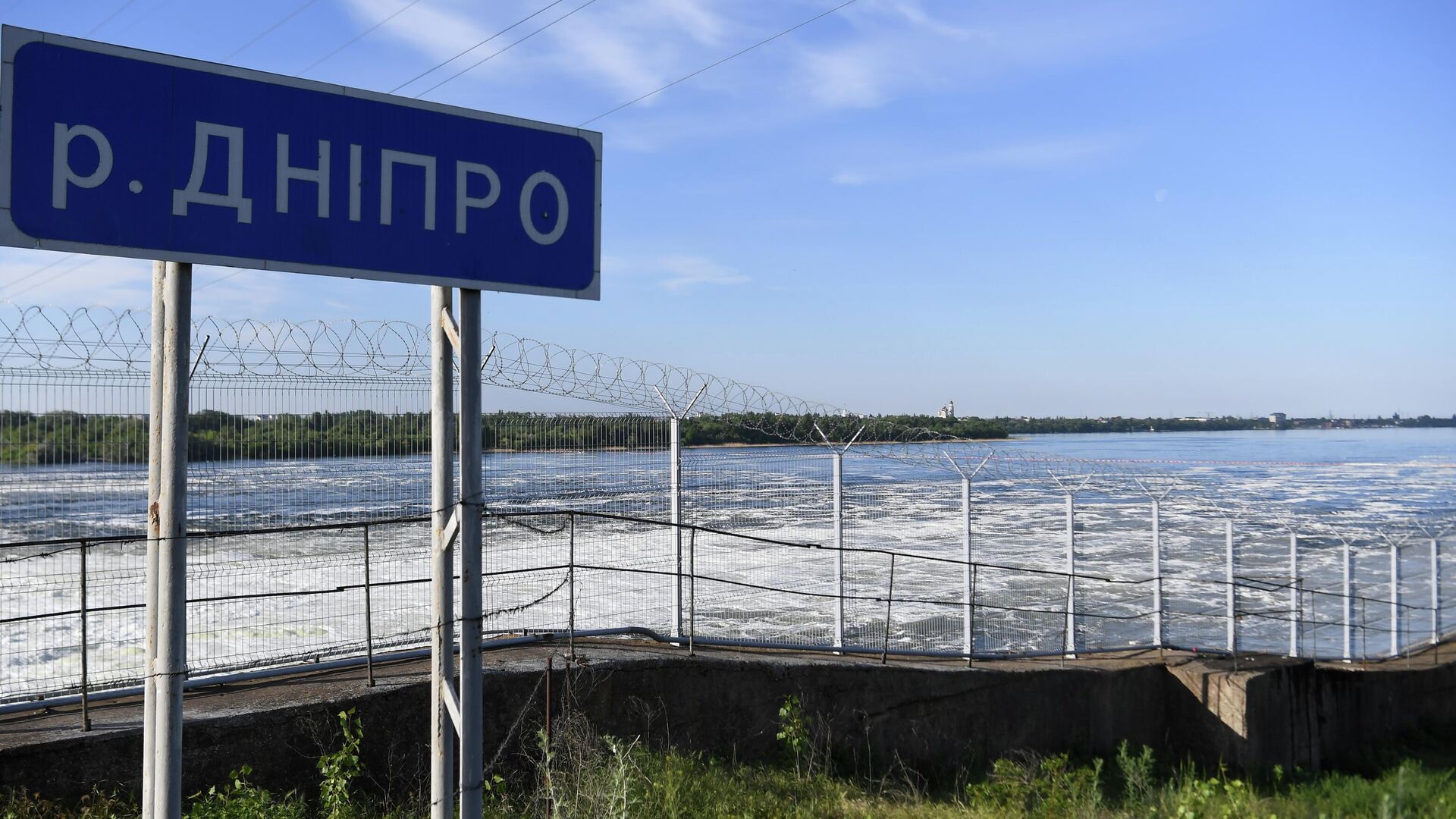 Каховская ГЭС имени П. С. Непорожнего в Херсонской области - РИА Новости, 1920, 18.07.2023