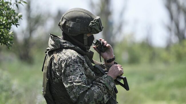 Военнослужащий Международного противоминного центра Вооруженных сил РФ