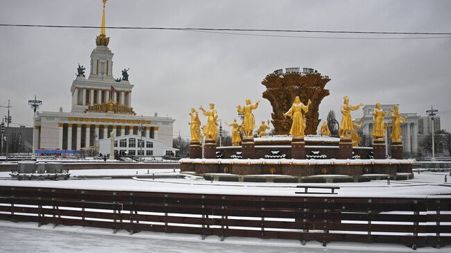 Каток на ВДНХ в Москве