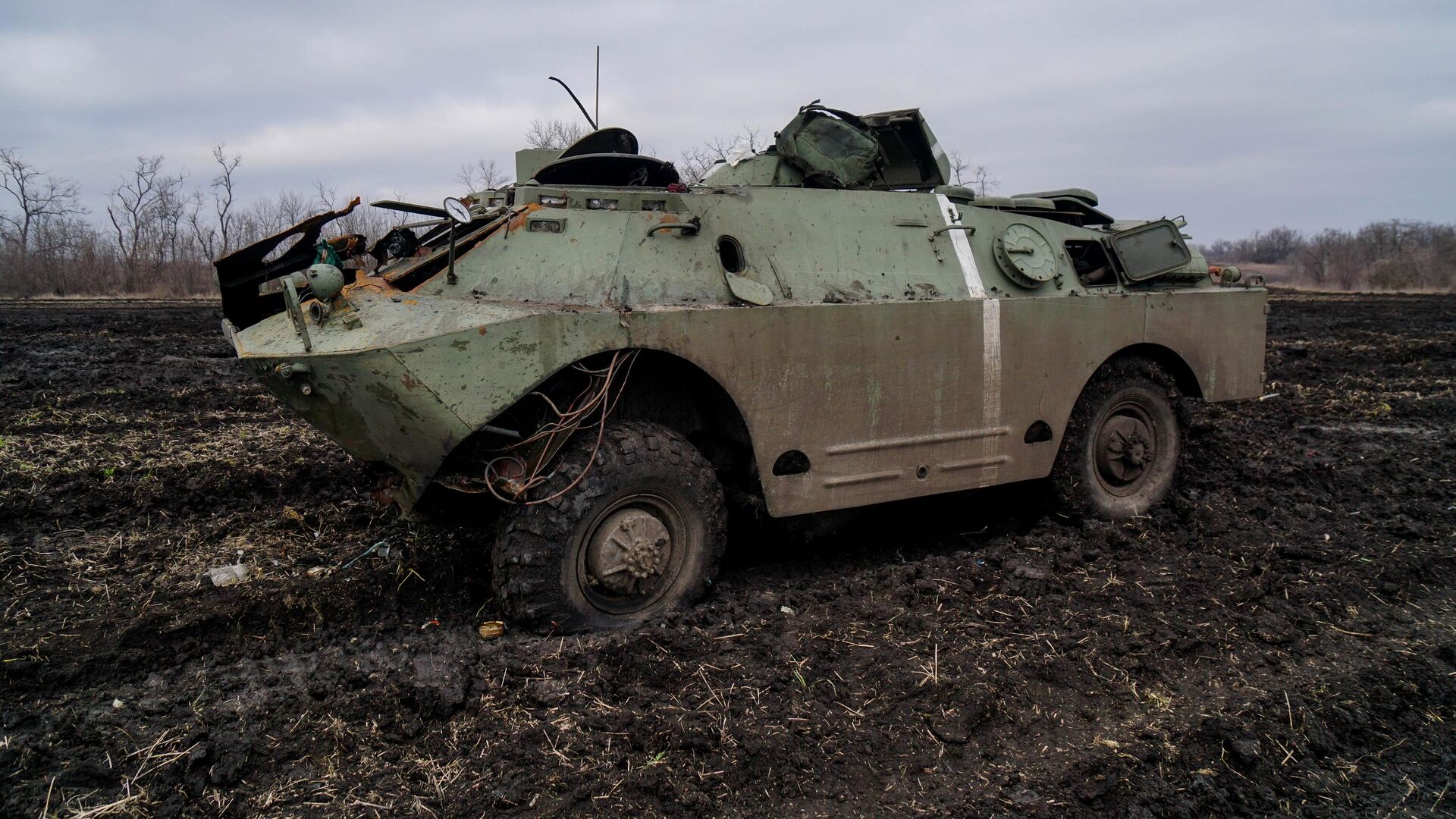 Уничтоженная украинская БРДМ-2 (бронированная разведывательно-дозорная машина). Архивное фото - РИА Новости, 1920, 01.12.2022