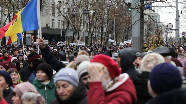 Акция протеста оппозиции в Кишиневе