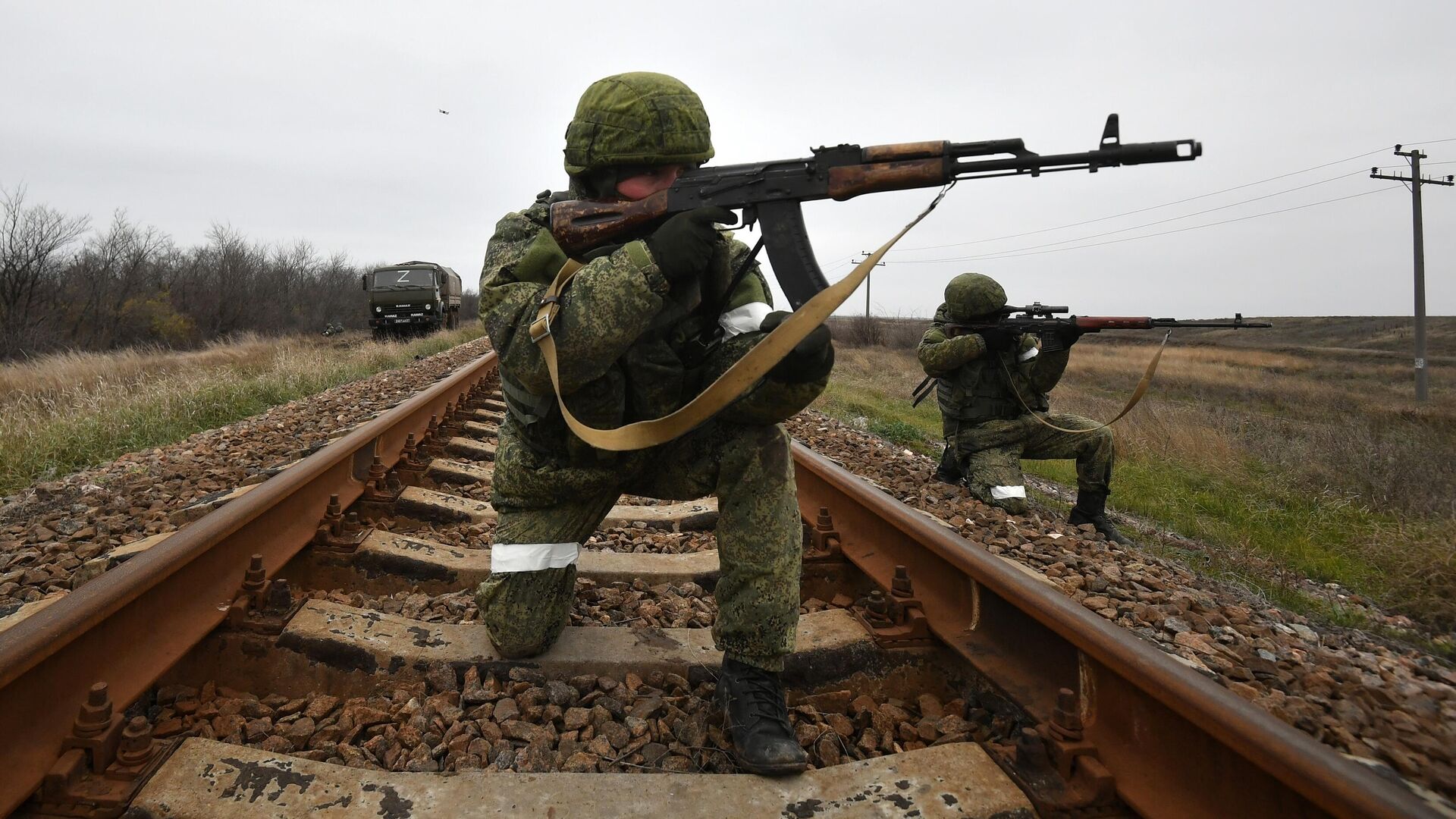 Военнослужащие железнодорожных войск РФ на Украине. Архивное фото - РИА Новости, 1920, 05.12.2022