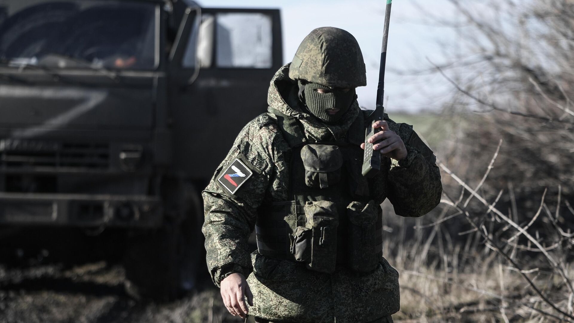 Военнослужащий Вооруженных сил РФ, задействованный в специальной военной операции - РИА Новости, 1920, 18.12.2022