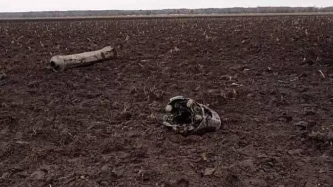 Части украинской ракеты на территории Беларуси