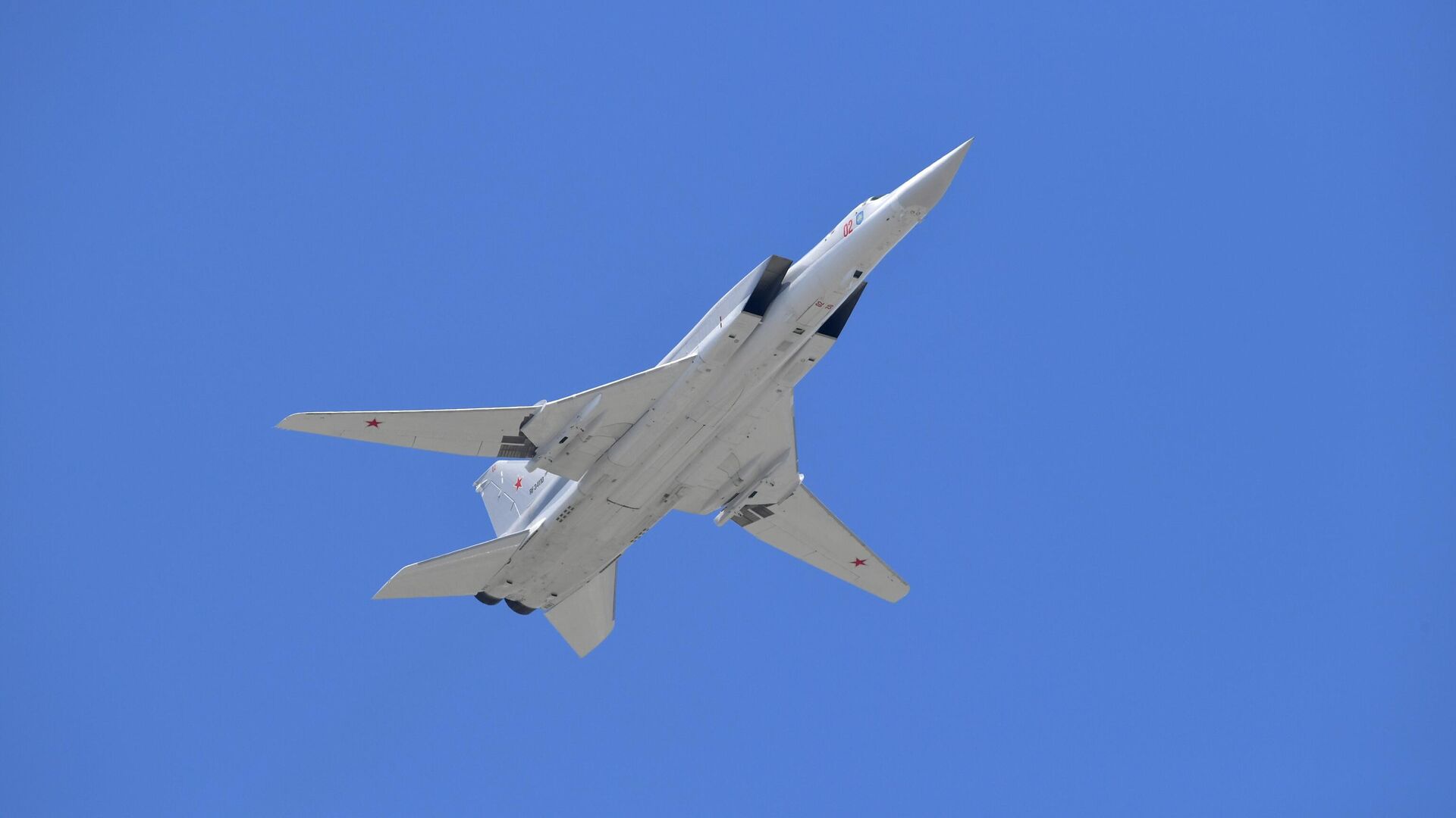 Дальний сверхзвуковой бомбардировщик-ракетоносец Ту-22М3. Архивное фото - РИА Новости, 1920, 15.08.2024