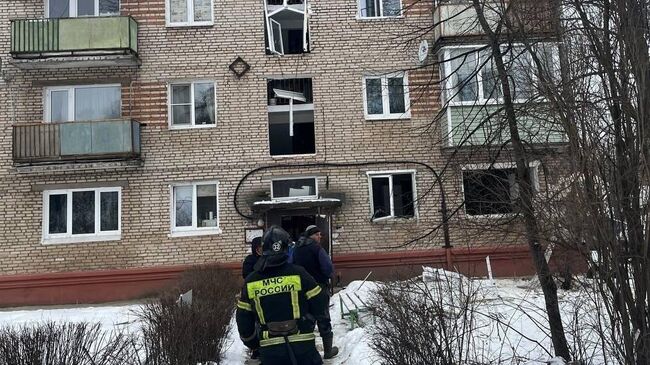 На месте взрыва газа в городском округе Коломна