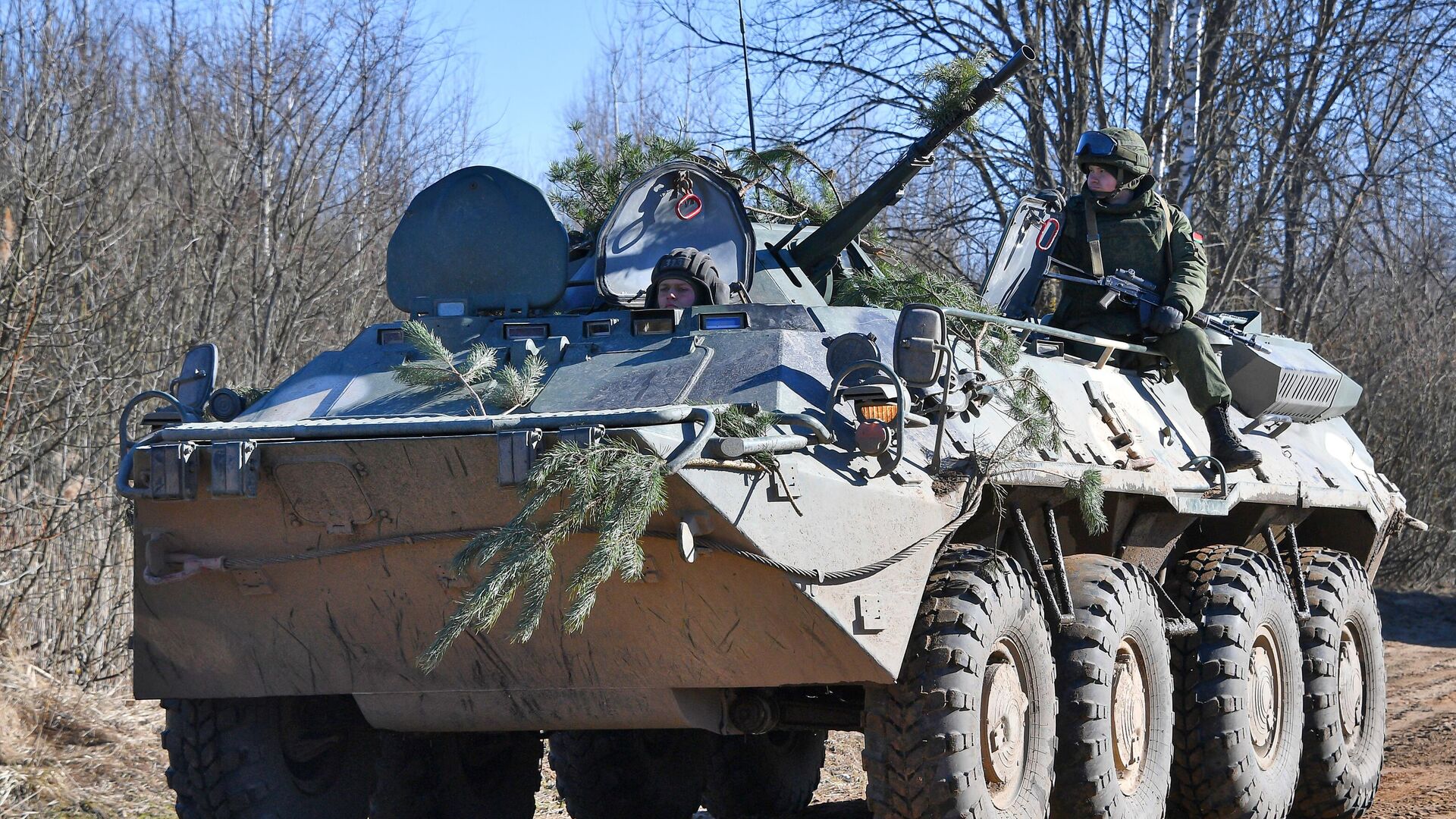 Военнослужащие вооруженных сил Белоруссии во время учений. Архивное фото - РИА Новости, 1920, 23.03.2023