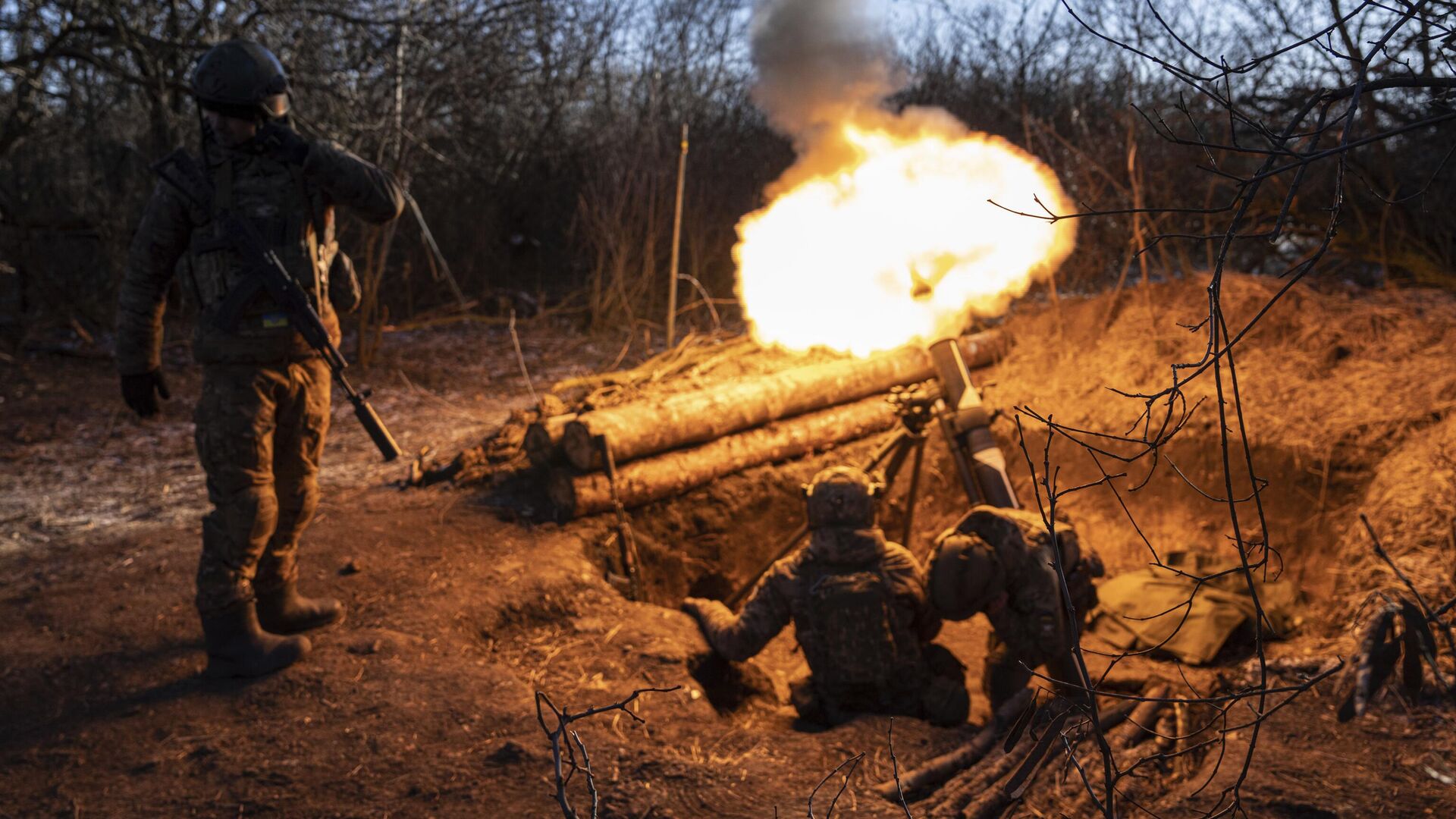 Украинские военные под Артемовском (Бахмутом) - РИА Новости, 1920, 01.04.2023