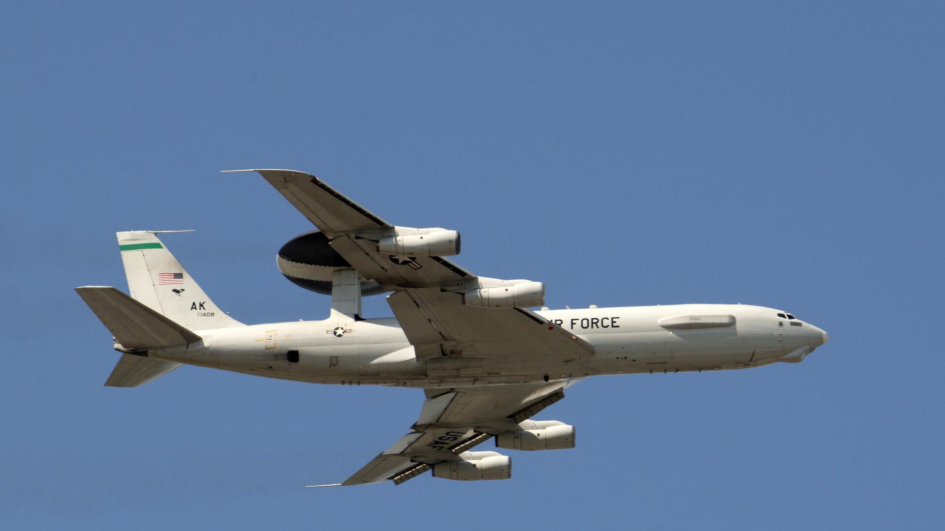 Американский самолет дальнего радиолокационного обнаружения Boeing E-3 Sentry AWACS. Архивное фото - РИА Новости, 1920, 14.03.2024