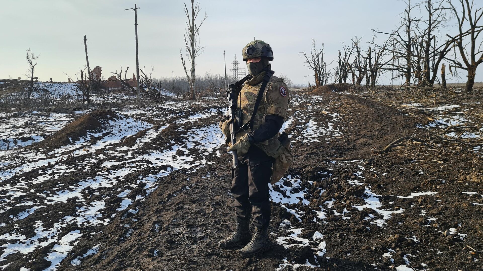 Боец группы Вагнер в Артемовске в ДНР - РИА Новости, 1920, 11.11.2023