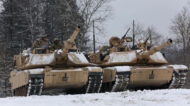 Американские танки M1 Abrams. Архивное фото