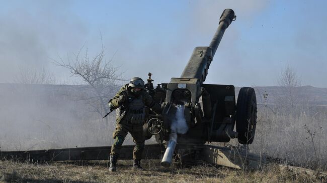 Боевая работа расчетов гаубиц Д-30 в зоне СВО