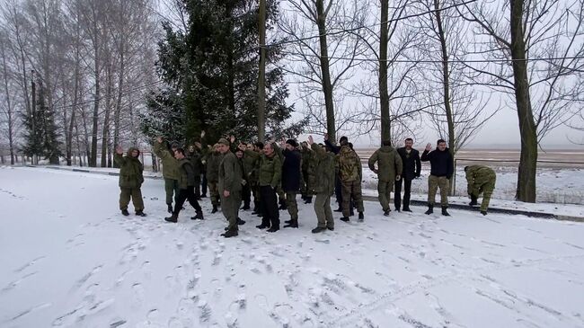 Российские военнослужащие, вернувшиеся из украинского плена. Архив