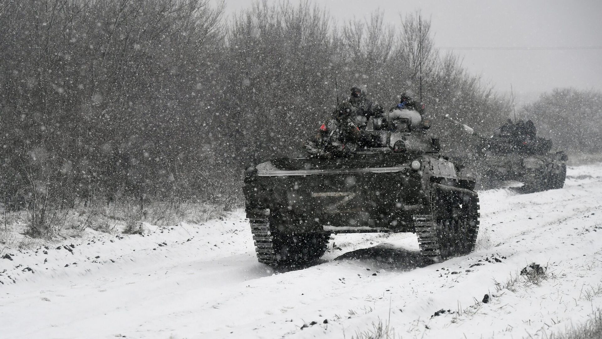 Экипаж самоходной машины БРМ-1К Вооруженных сил РФ на СВО. Архивное фото  - РИА Новости, 1920, 23.12.2023