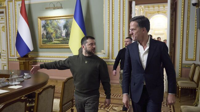 Владимир Зеленский и  Марк Рютте 