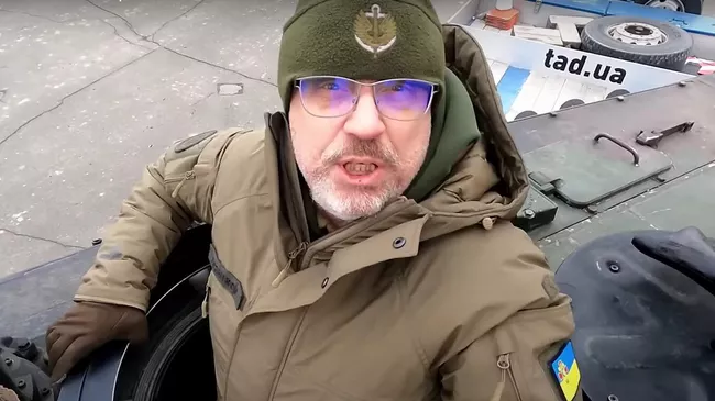 Министр обороны Украины Резников на танке Leopard