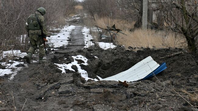 Военнослужащий в Марьинке