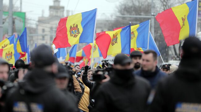 Протестная акция оппозиции в Кишиневе