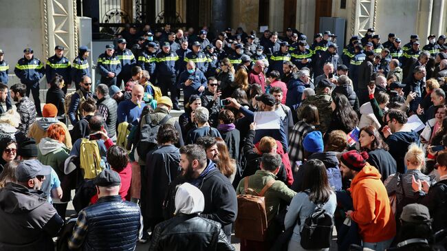 Акция протеста в Тбилиси