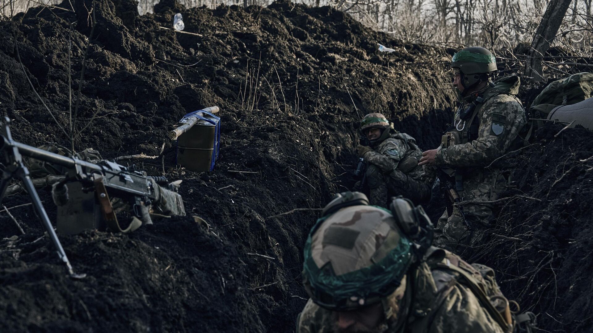 Украинские военные в зоне СВО. Архивное фото - РИА Новости, 1920, 01.08.2024