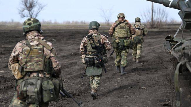 Морские пехотинцы Черноморского флота РФ на позициях в зоне СВО. Архивное фото