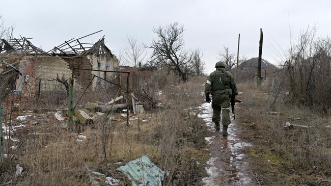 Военнослужащий в Марьинке