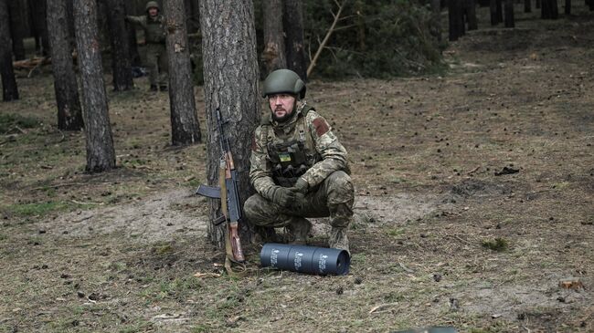 Украинский военнослужащий. Архивное фото