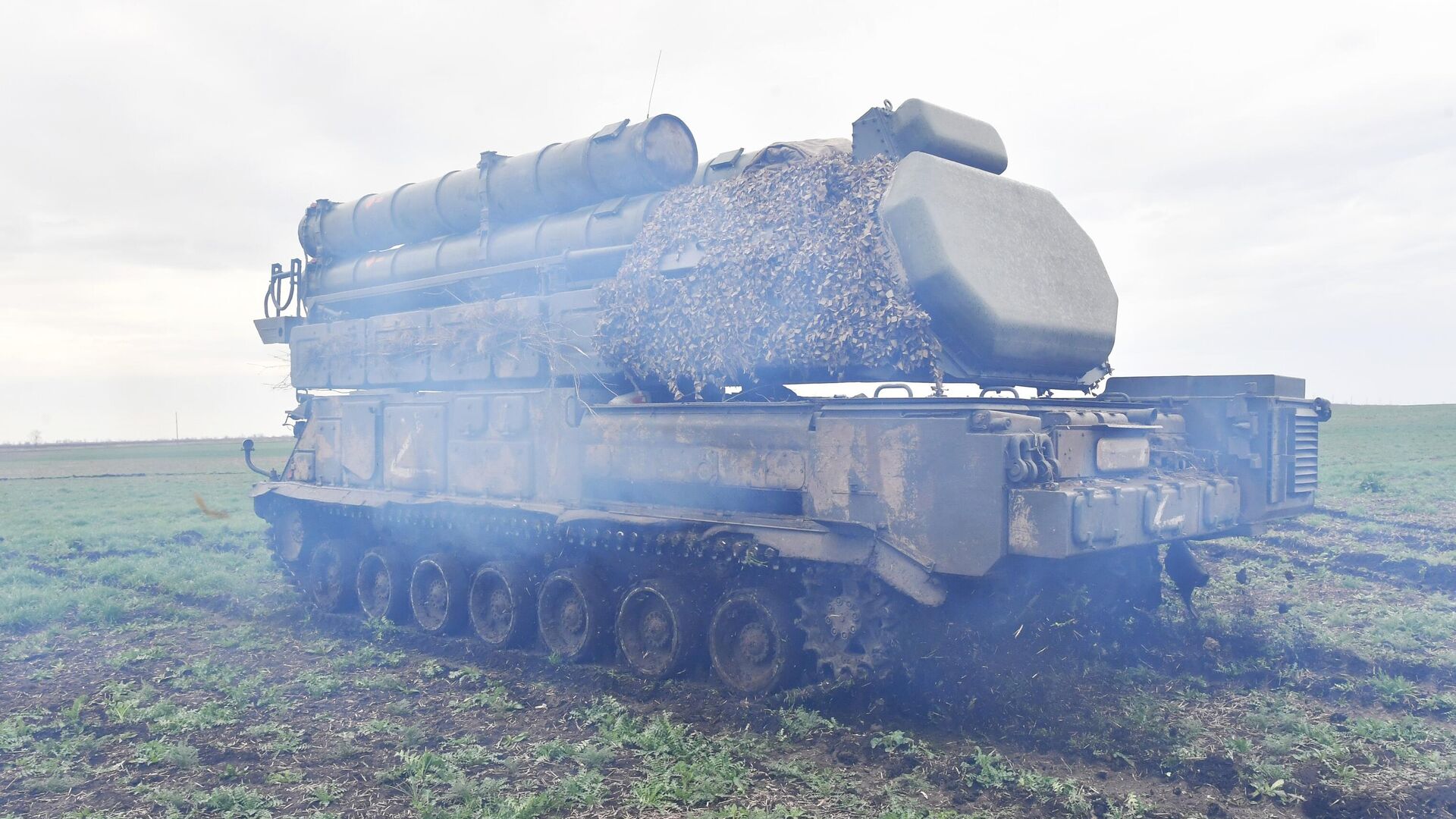 Зенитно-ракетный комплекс Бук-М3 ПВО ЮВО ВС РФ на позиции в зоне СВО - РИА Новости, 1920, 28.05.2023