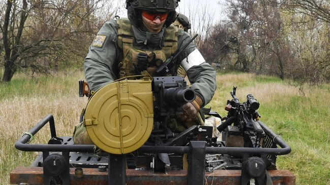 Военнослужащий подразделения ВДВ в южном секторе СВО.