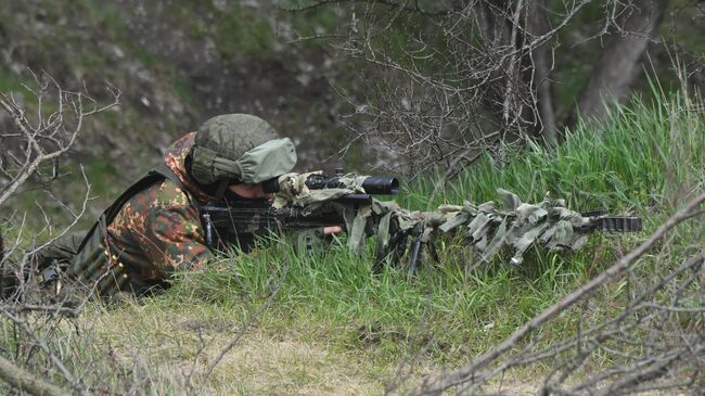 Военнослужащий подразделения ВДВ ВС России в южном секторе СВО. Архивное фото