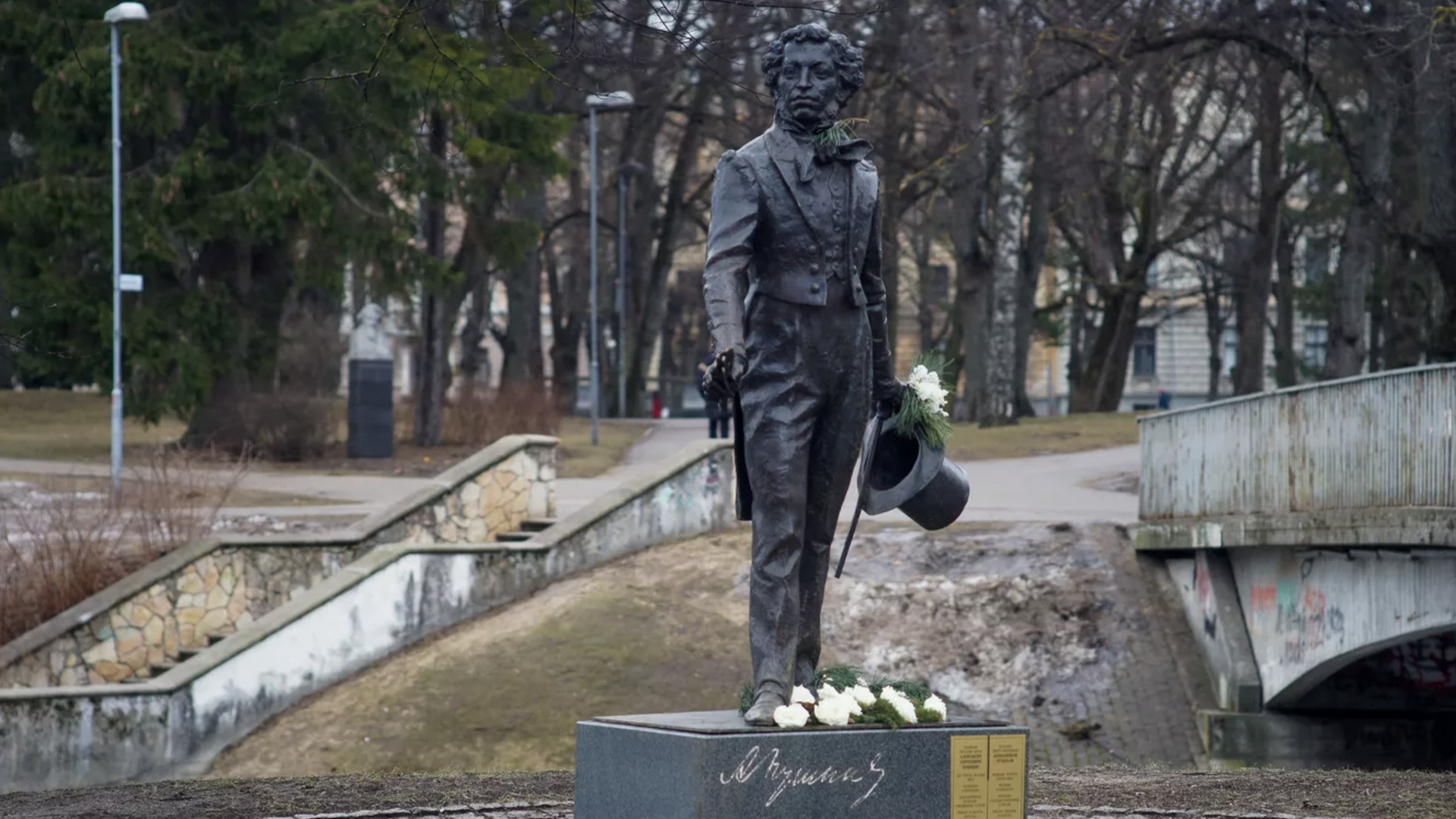 Памятник Александру Сергеевичу Пушкину в Риге - РИА Новости, 1920, 25.04.2023