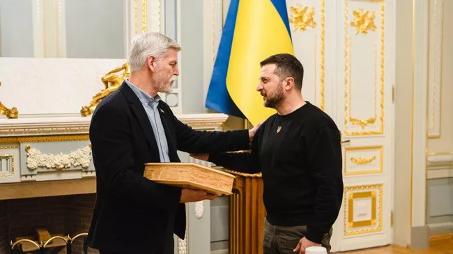 Фотография, опубликованная в соцсетях президента Чехии Петра Павела