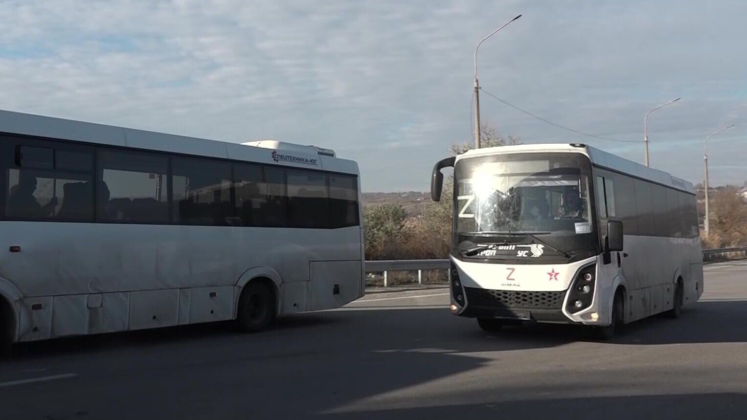 Автобус с российскими военнослужащими, находившимися в украинском плену. Архивное фото - РИА Новости, 1920, 06.05.2023