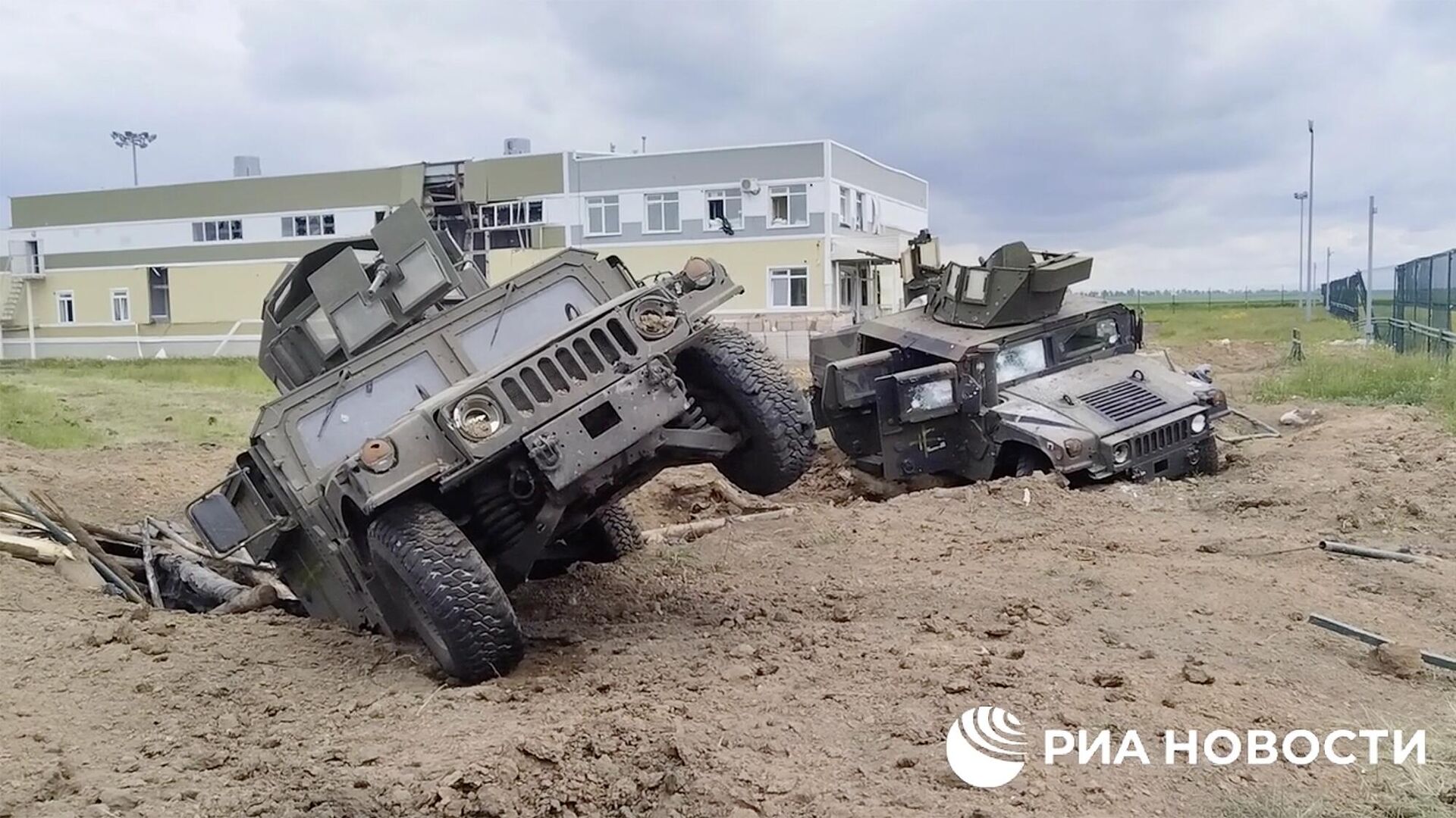 Поврежденная техника на месте уничтожения ДРГ в Белгородской области - РИА Новости, 1920, 04.06.2023