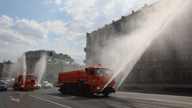 Жаркая погода в Москве