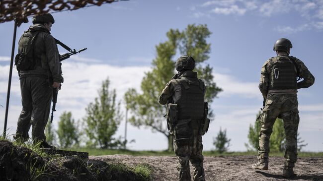 Российские военнослужащие в зоне проведения спецоперации. Архивное фото