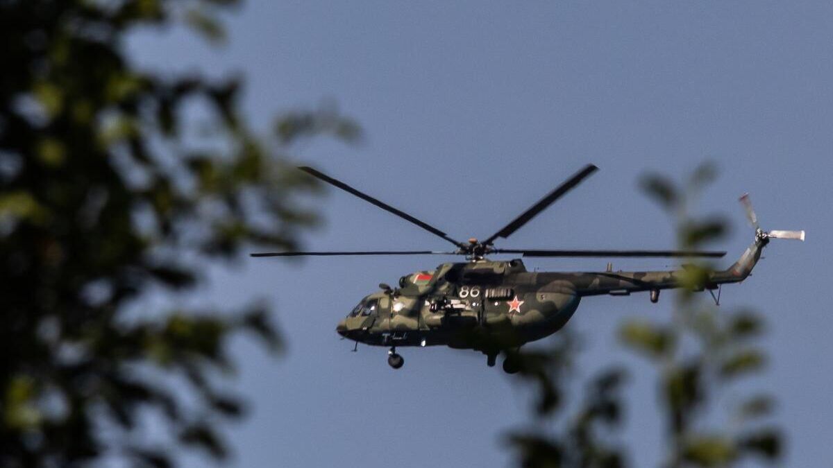 Белорусский вертолет в районе польско-белорусской границы - РИА Новости, 1920, 01.08.2023