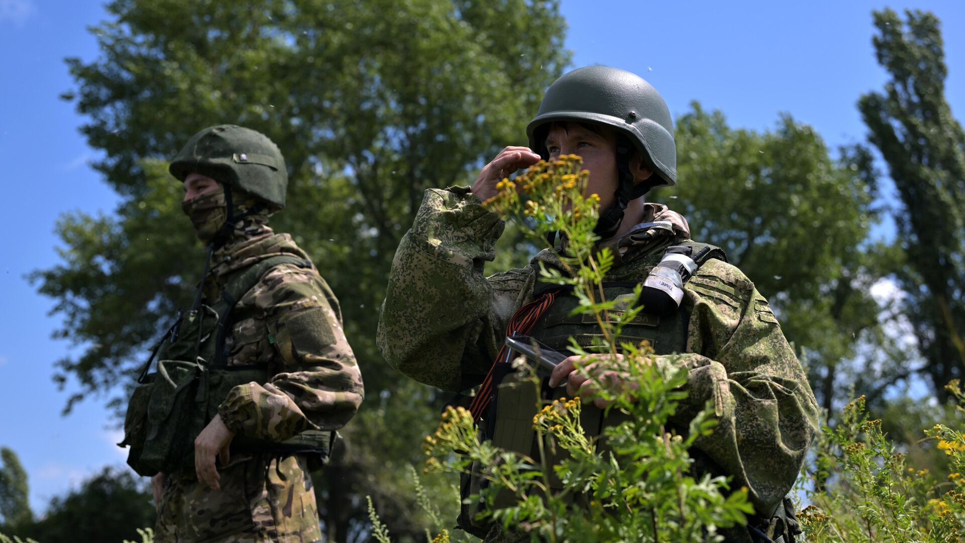 Военнослужащие ВС РФ в зоне проведения спецоперации. Архивное фото - РИА Новости, 1920, 17.06.2024