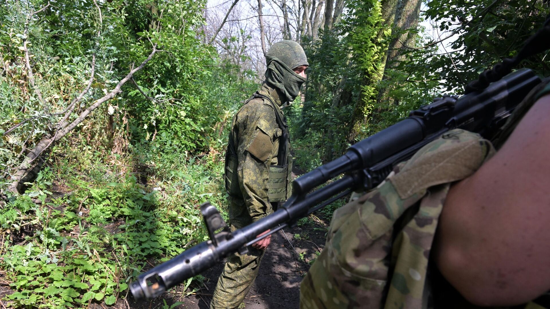 Военнослужащие ВС РФ на опорном пункте на Купянском направлении - РИА Новости, 1920, 23.08.2023