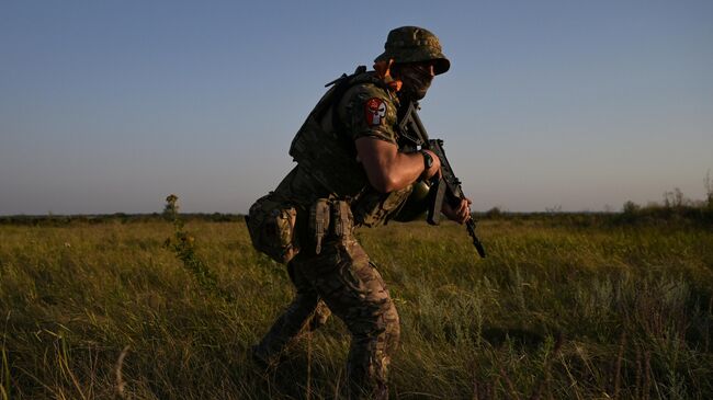 Военнослужащий группы огневой поддержки ВС РФ