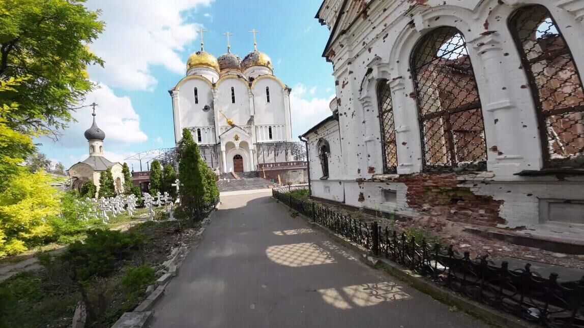 Свято-Успенский Николо-Васильевский монастырь в Волновахском районе ДНР. Архивное фото - РИА Новости, 1920, 30.09.2023