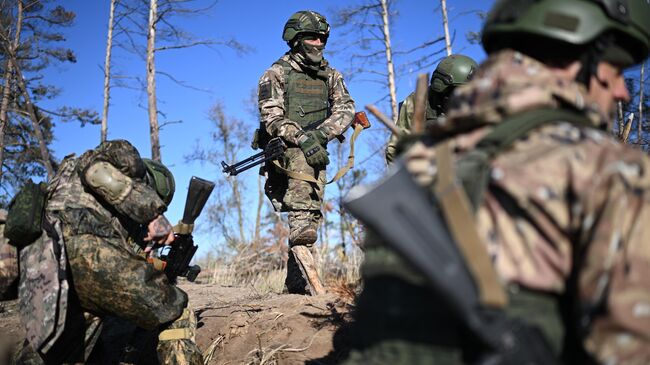 Военнослужащие ВС РФ в зоне спецоперации. Архивное фото