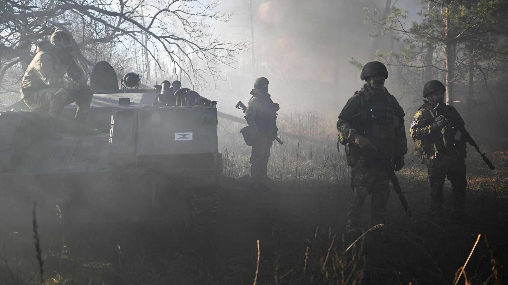 Боевая подготовка военнослужащих ВДВ в зоне СВО. Архивное фото - РИА Новости, 1920, 23.01.2024