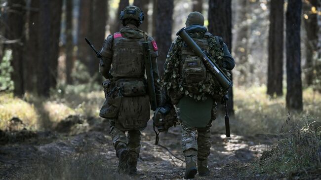 Российские военнослужащие в зоне проведения спецоперации. Архивное фото