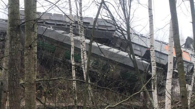  Сход вагонов на перегоне Рыбное- Блокпост 204 км